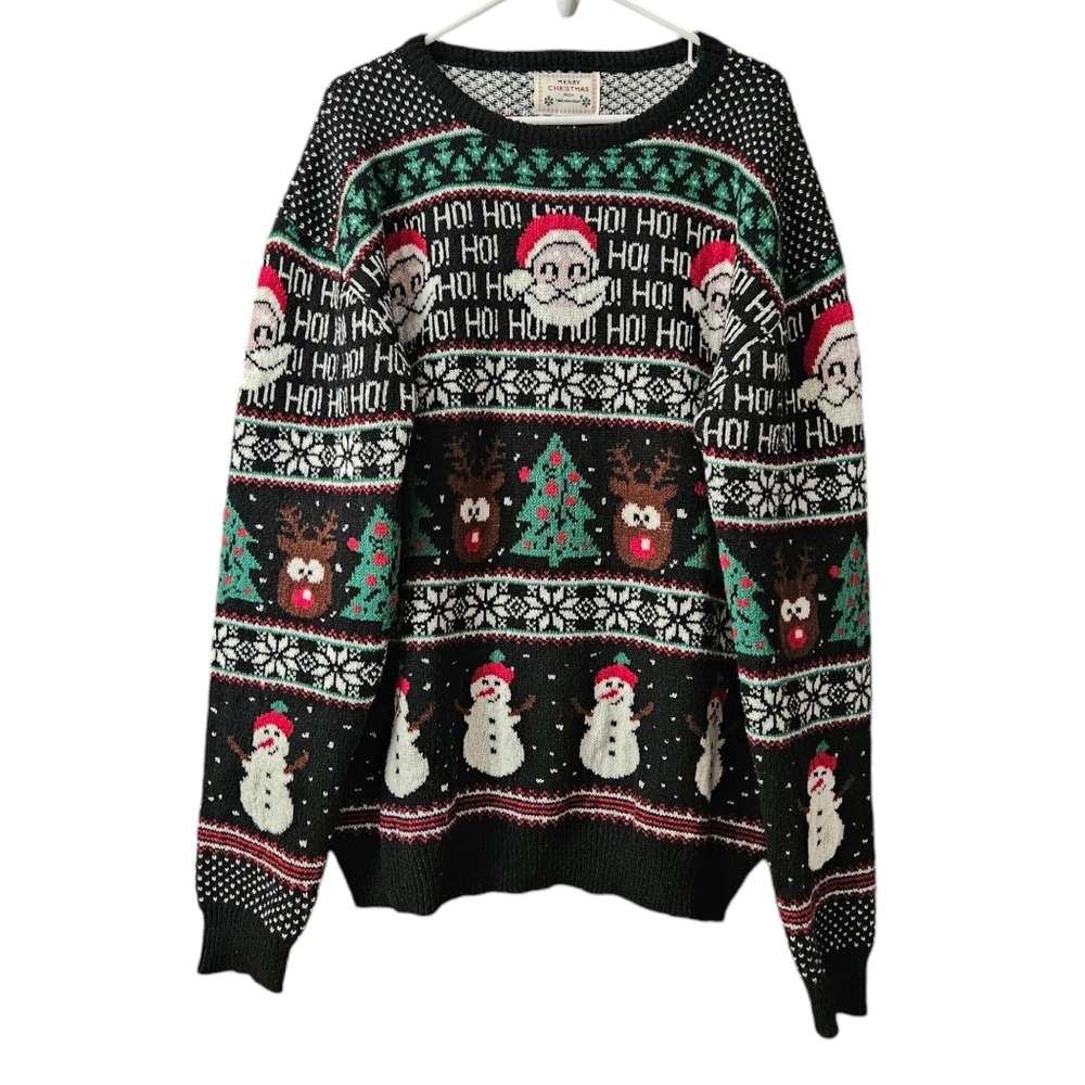 Daisy's Boutique Men's XXL Christmas Sweater NEW Santa Reindeer Party Ho…